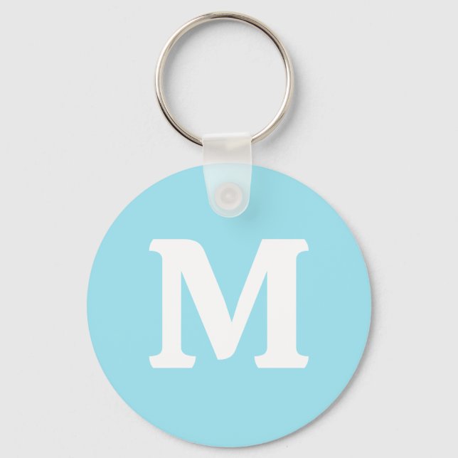 Llavero Color sólido azul brillante (Anverso)