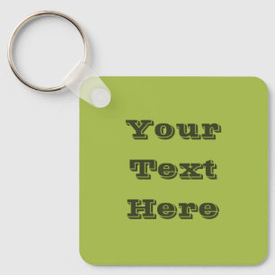 Llavero Color sólido de la temporada de primavera verde de