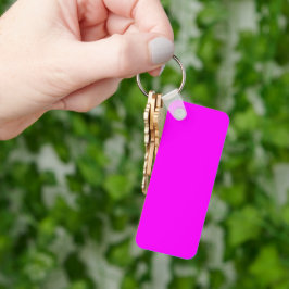 Llavero Color sólido fucsia | Clásico Elegante