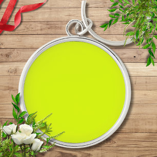 Llavero Color sólido Neon Chartreuse Clásica