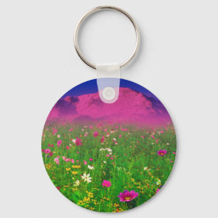 Llavero Colorado colorido, montaña máxima de los lucios