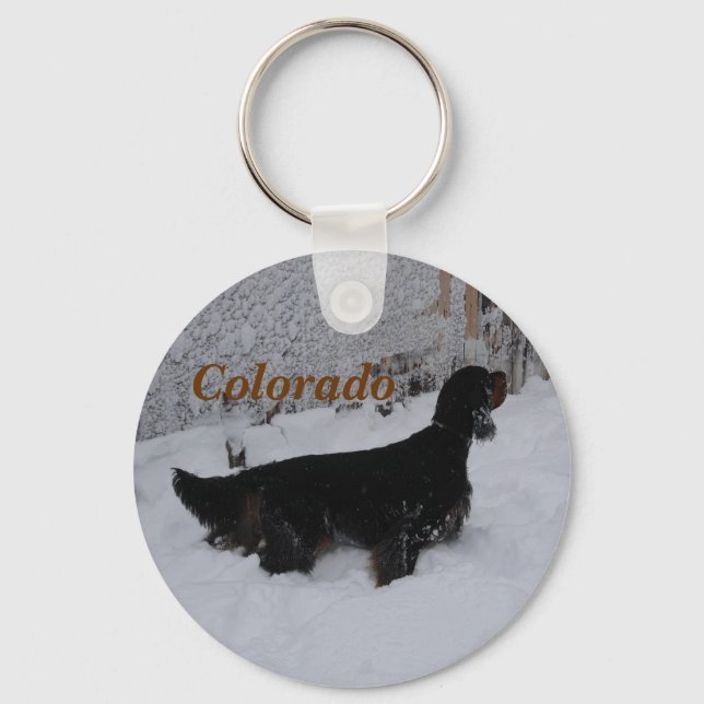 Llavero Colorado Gordon Setter Keychain (Anverso)
