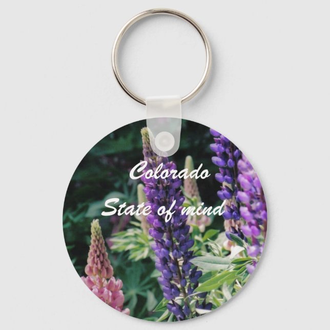 Llavero Colorado Lupine, Colorado, estado mental (Anverso)