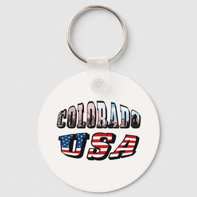 Llavero Colorado Picture and USA Text (Anverso)