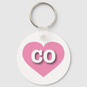 Llavero Colorado Pink Heart - Amo el CO