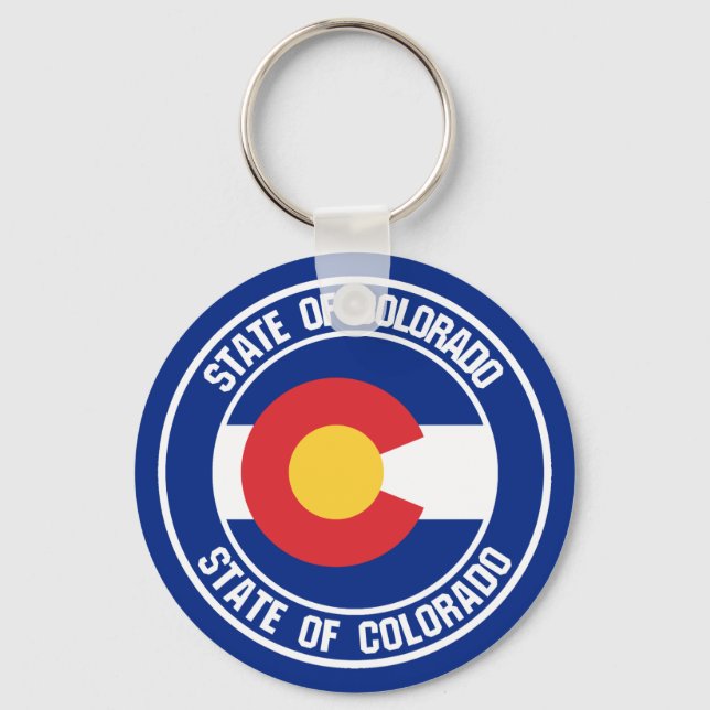 Llavero Colorado Round Emblem (Anverso)