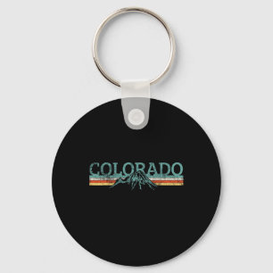 Llavero Colorado Viajes de Senderismo Retro 