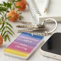Colores arcoiris Keychain Lake Living