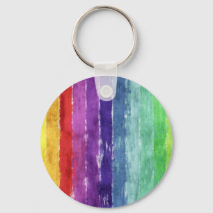 Llavero Colores de agua de bandas geométricas