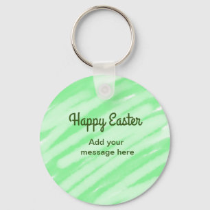 Llavero Colores de agua verdes felices Pascua agregar mens