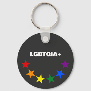 Llavero COLORES DE LA BANDERA DEL ARCOÍRIS ESTRELLAS + tus