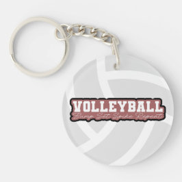 Llavero Colores de Personalizable Acrílico de Voleibol Key