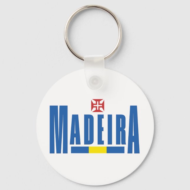 Llavero Colores de texto y bandera de Madeira (Anverso)