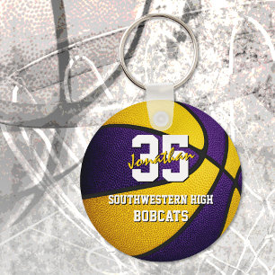 Llavero colores del equipo de baloncesto de la escuela de
