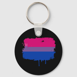 Llavero Colores del Orgullo Bisexual