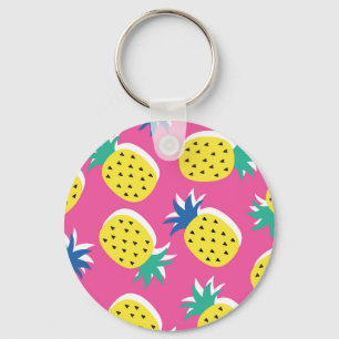 Llavero Colores Locos De Piña: Pop-Art Infantil.