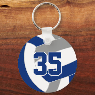 Llavero Colores personalizados del equipo de voleibol gris
