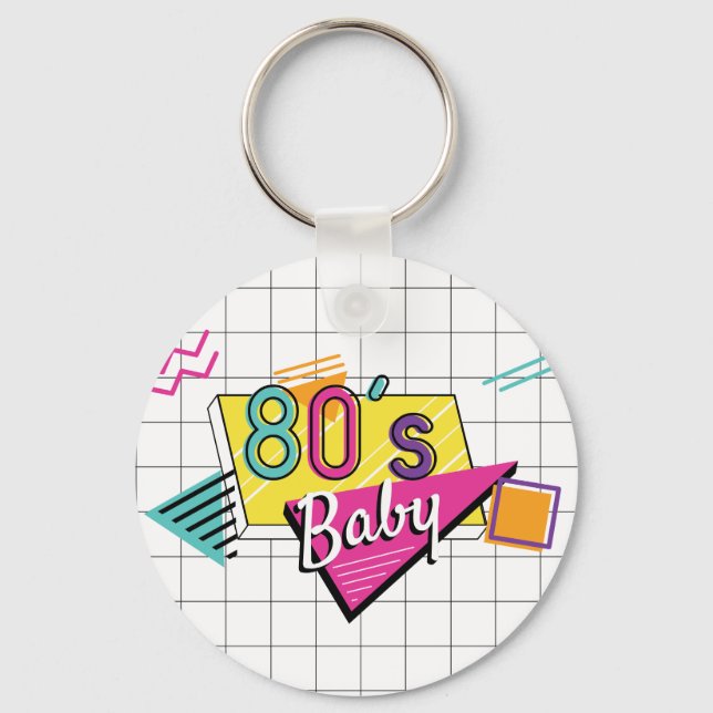 Llavero Colorful 80's Baby Keychain (Anverso)