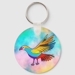 Llavero Colorful Bird with Spreaded Wings
