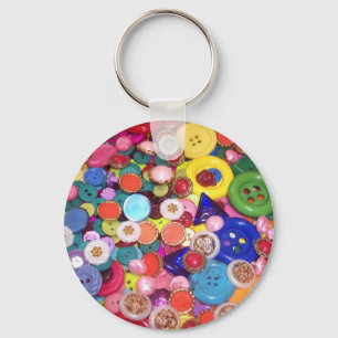 Llavero Colorful Button Collage