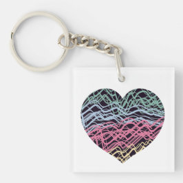 Llavero Colorful Heart Motif