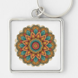 Llavero Colorful Mandala Floral Boho Charm