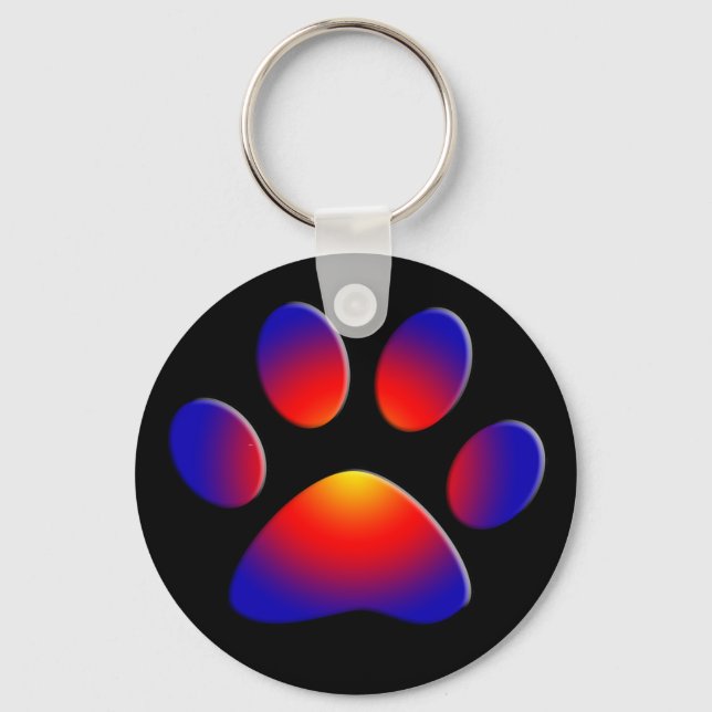 LLAVERO COLORFUL PAW (Anverso)