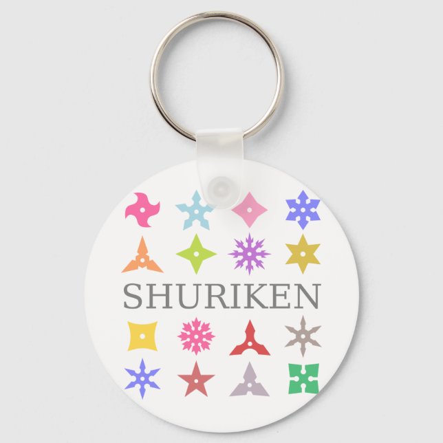 Llavero Colorful Shuriken (Anverso)