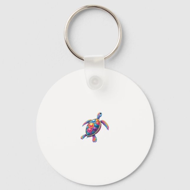 Llavero Colorful Splash Eastern Box Turtle (2) (Anverso)