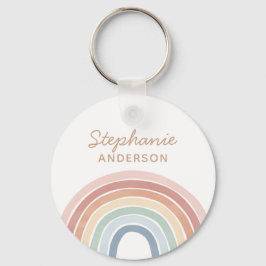 Llavero Colorida acuarela Rainbow Name Keychain