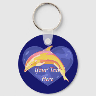 Llavero Colorida cadena delfín