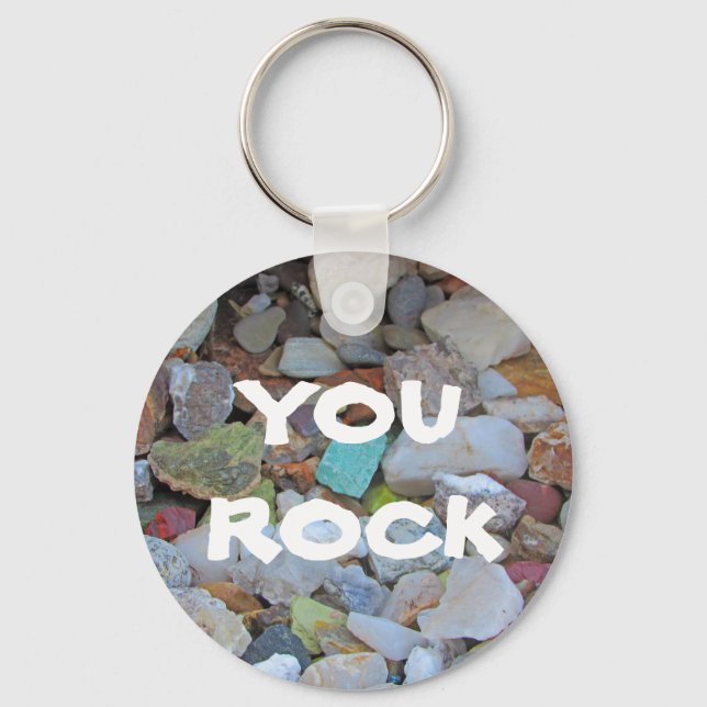 Llavero Colorida colección de piedras pequeñas de You Rock (Anverso)