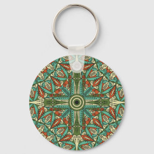 Llavero Colorida etnia árabe: Ornamento vintage