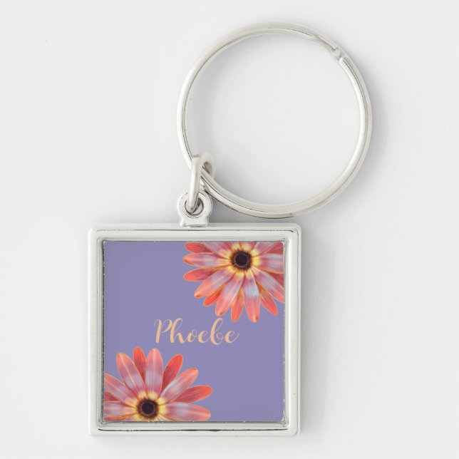 Llavero Colorida Gerbera Daisy Keychain (Frente)