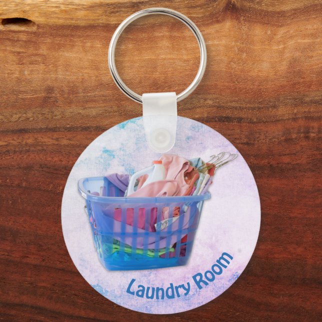 Llavero Colorida Lavandería Doblada Sobre Peligros En Cest (Anverso)