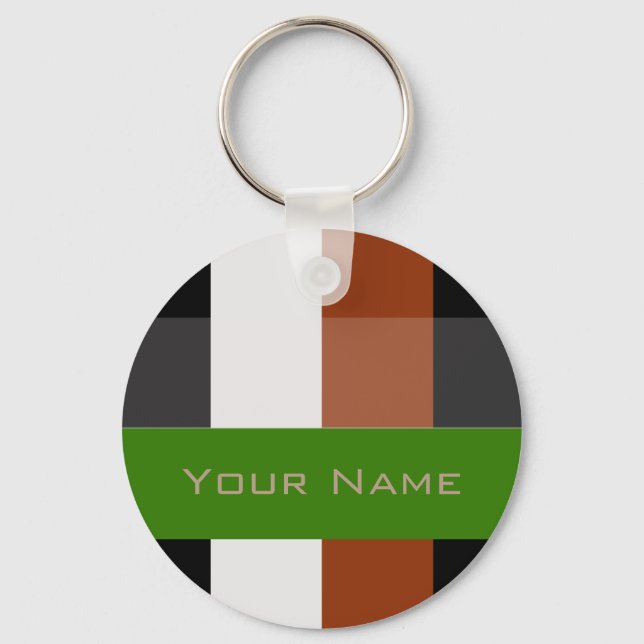 Llavero Coloridas franjas negritas (Anverso)