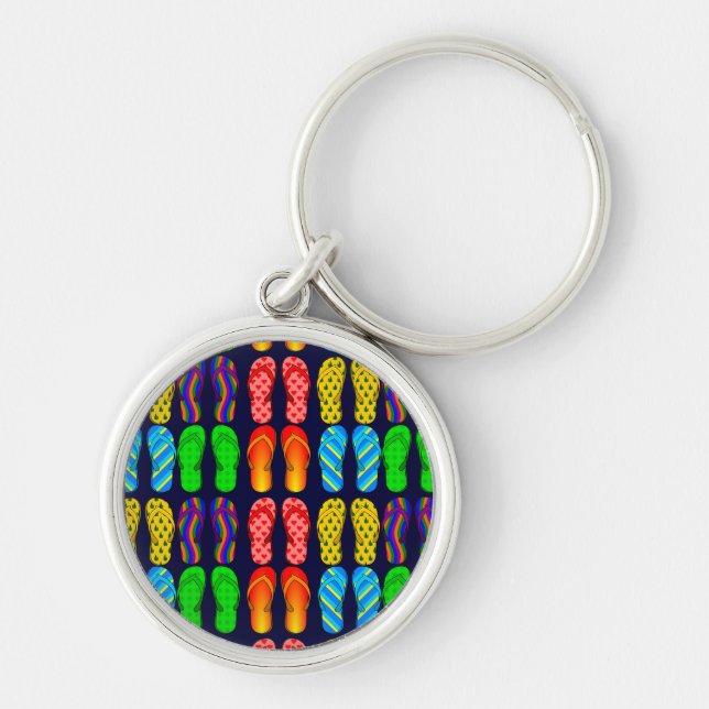 Llavero Coloridas Fun Summer Flip Flops (Frente)