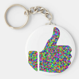 Llavero Coloridas Pulgares Prismáticos personalizados arri