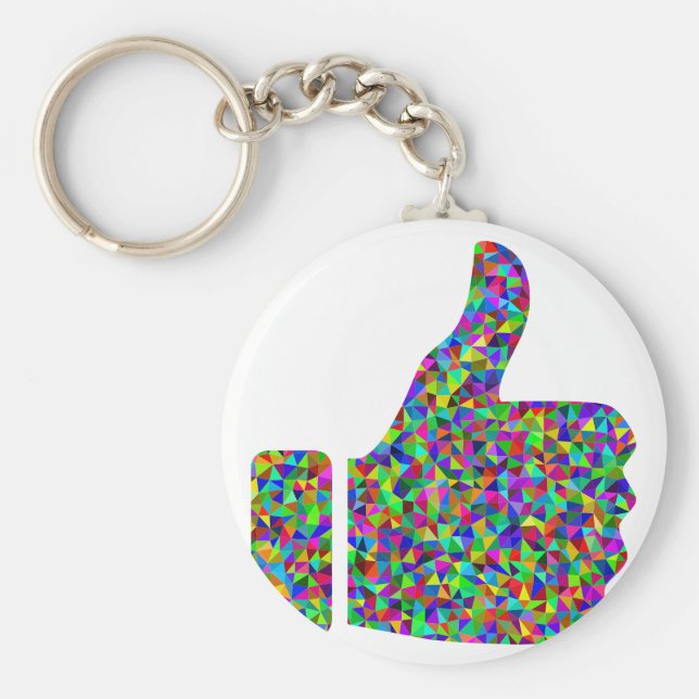 Llavero Coloridas Pulgares Prismáticos personalizados arri (Frente)