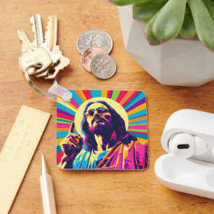 Llavero Colorido arte pop Guay Jesus