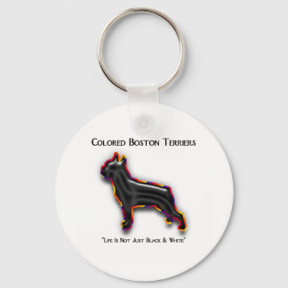 Llavero Colorido Boston Terrier