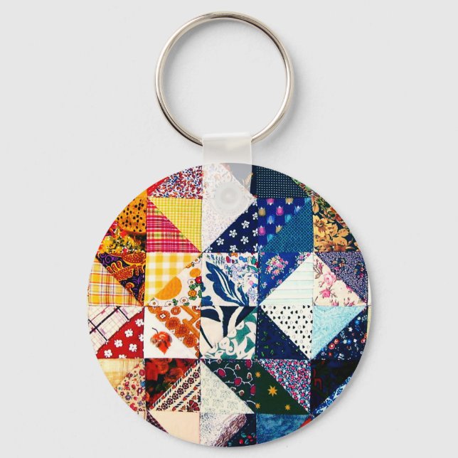 Llavero Colorido Cuchillo de mosaico Cláusula Colorida (Anverso)