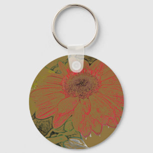Llavero Colorido Daisies Keychain