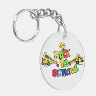 Llavero Colorido de vuelta al diseño de Personalizados esc