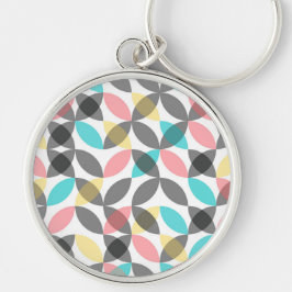 Llavero Colorido, moderno y alegre geométrico circular