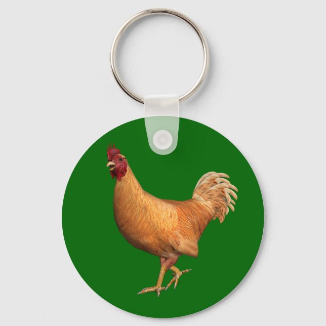 Llavero Colorido Naranja Rooster (Anverso)