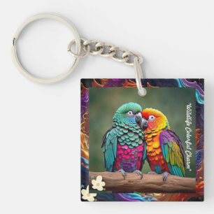 Llavero "Colorido Parrot Delight"