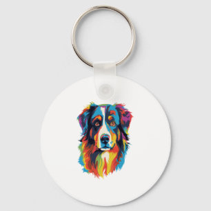 Llavero Colorido perro pastor australiano