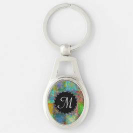 Llavero Coloridos cuadrados abstractos