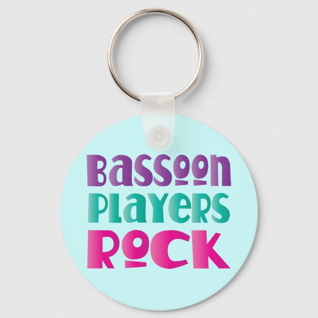Llavero Coloridos jugadores de Bassoon Rock Gift (Anverso)